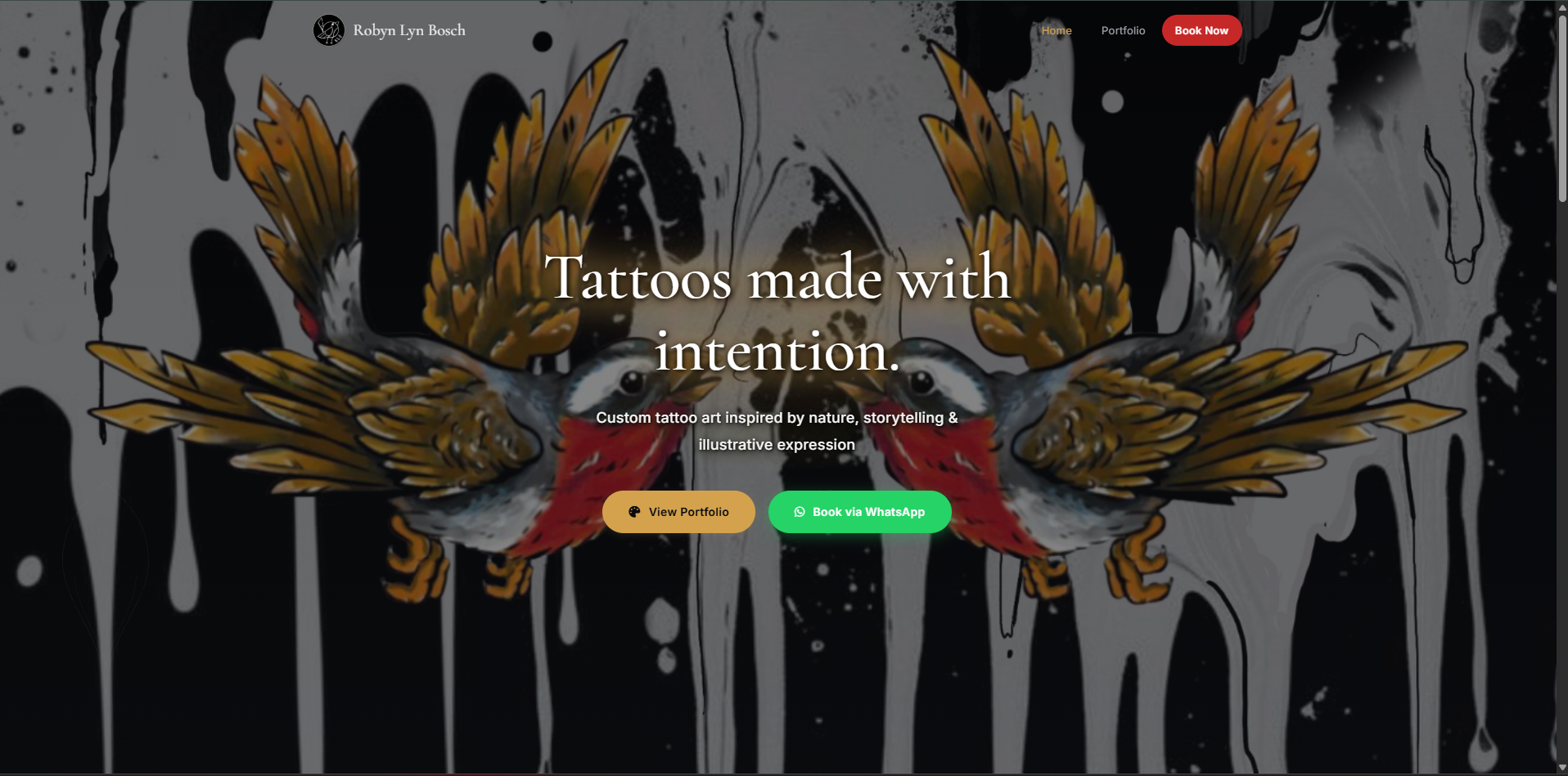 Robyn Lyn Bosch Art Website Preview